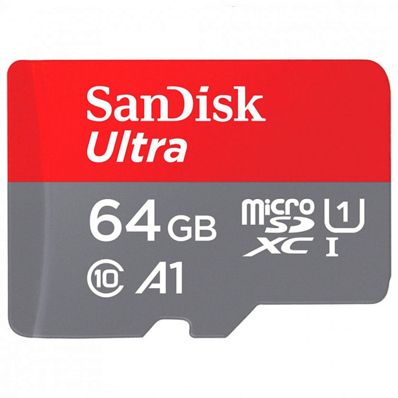 Карта памяти SANDISK MICRO SDXC 64GB UHS-I W/A SDSQUAB-064G-GN6MA