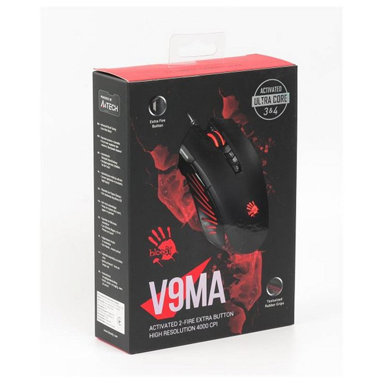 Мышка A4Tech V9MA Bloody Black USB