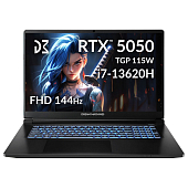 Ноутбук Dream Machines RG5050-17 17.3FHD IPS, Intel i7-13620H, 32GB, F1TB, NVD5050-8, DOS, черный