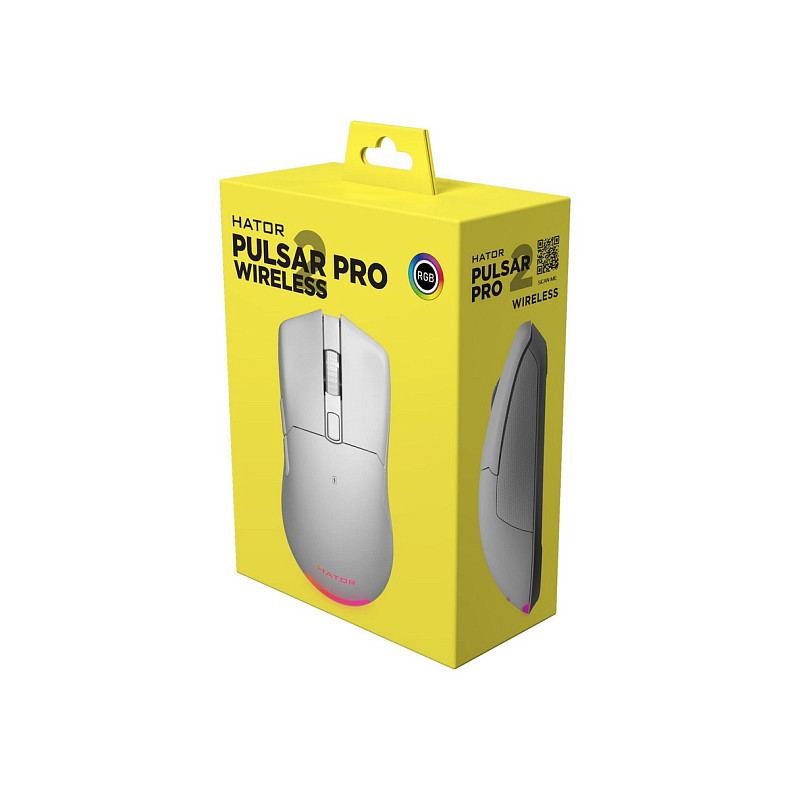 Мышка Hator Pulsar 2 Pro Wireless White (HTM-531)