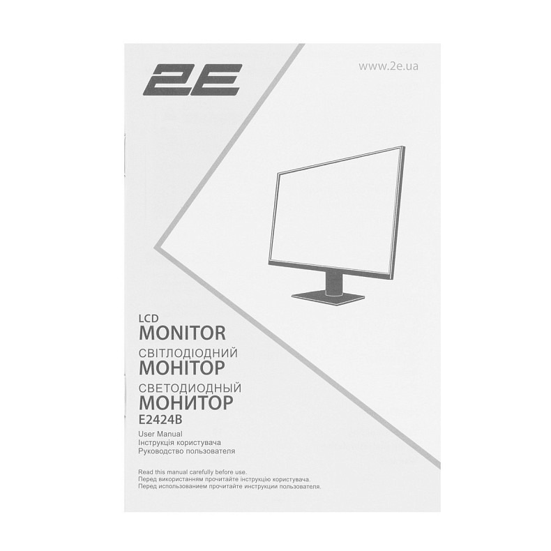 Монітор 2E 23.8" E2424B D-Sub, HDMI, VA, 100Hz, FreeSync