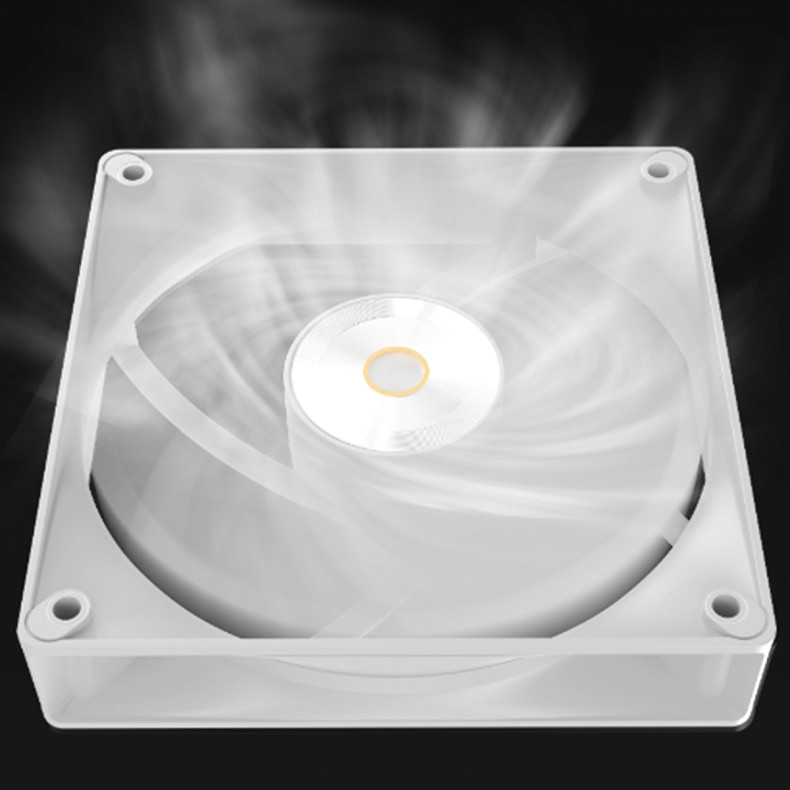 Корпусний вентилятор Ocypus DELTA F12 WH 120MM (DELTA-F12-WH1NM00X-GL)