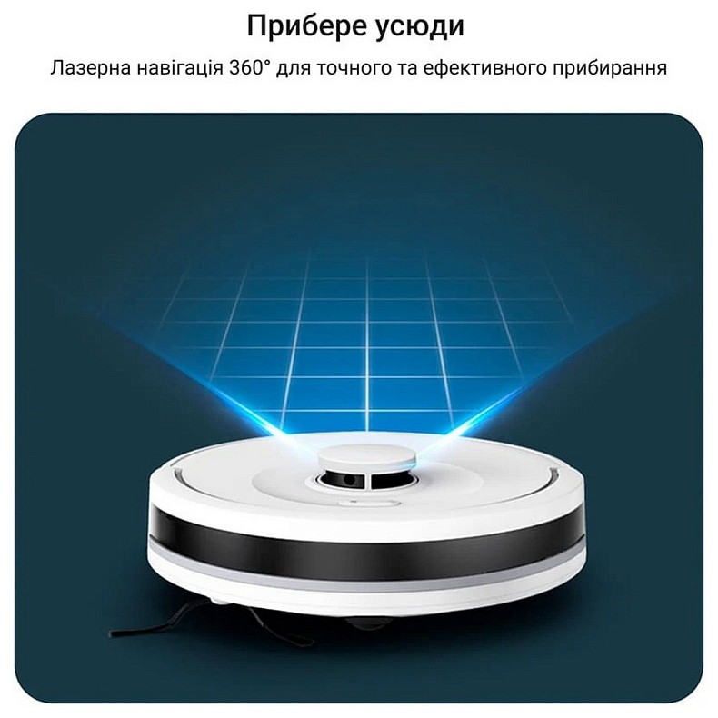 Робот-пилосос Rowenta миючий X-PLORER Serie 90+, 6000ПаВт, h=9.7см, 0.26л, конт пил -0.29л, автон. р