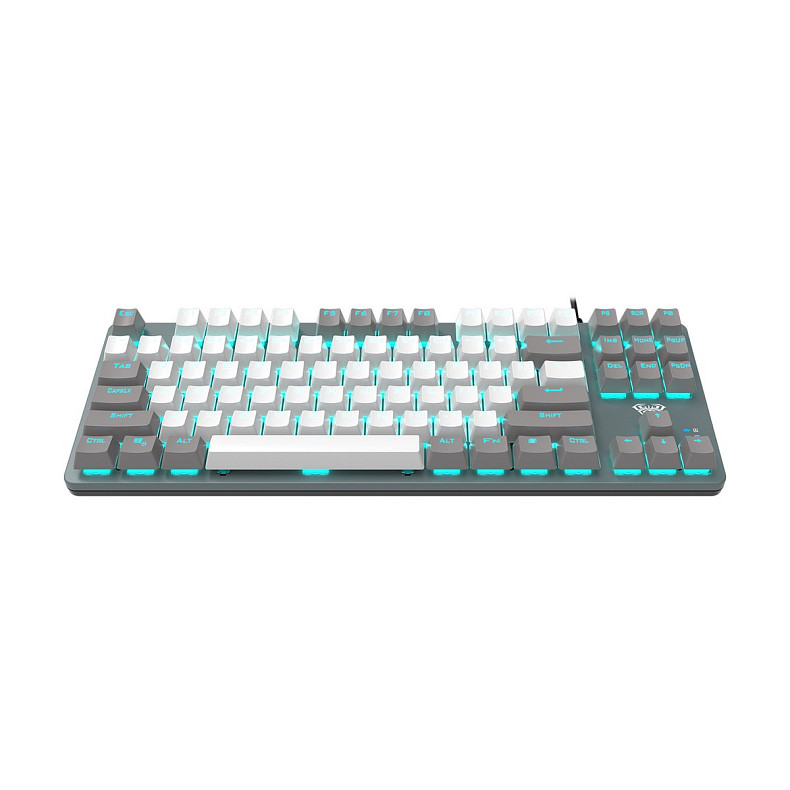 Клавіатура Aula Mechanical F3287 White/Grey keycap KRGD blue (6948391240688)