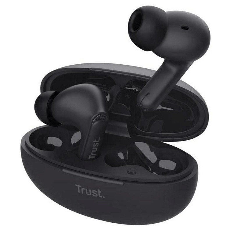 Наушники Trust Yavi Earbuds BT 5.3, ENC, SBC, Mic, Черный