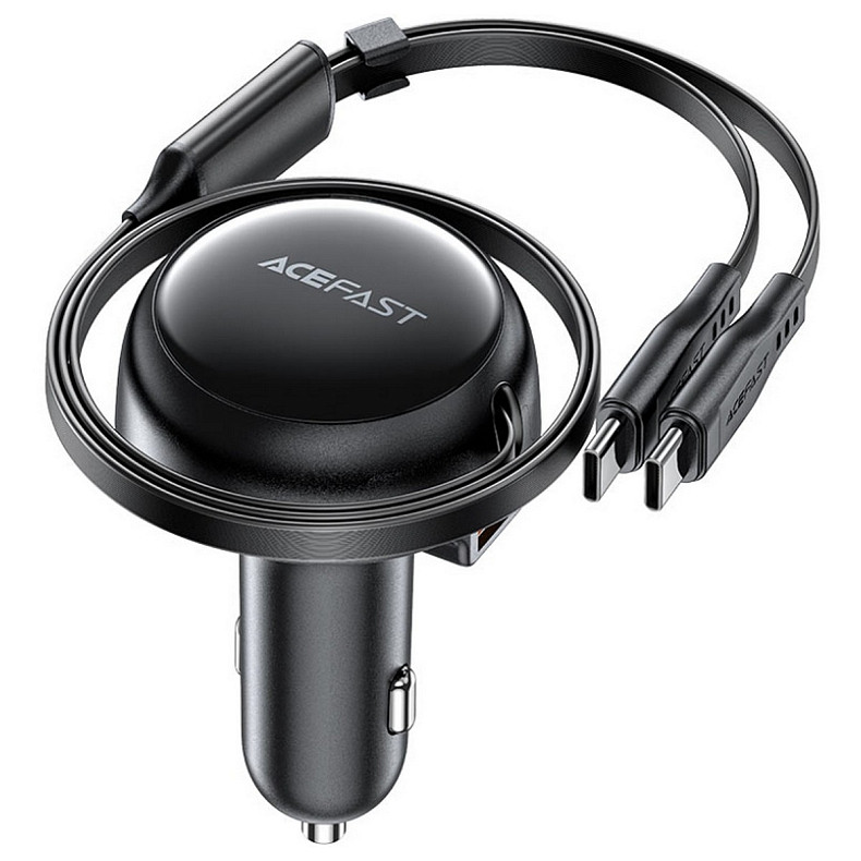 Автозарядка 3xUSB 53W (2xUSB-C+USB-A) + cable USB-C 2in1 B13 Acefast