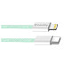 Кабель ColorWay Lightning + Type-C USB (M/M), 3.0 А, 1 м, Green (CW-CBPDCL061-G)