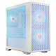 Корпус LogicConcept dart pro argb mini white mesh fans 3x120mm без БЖ mATX