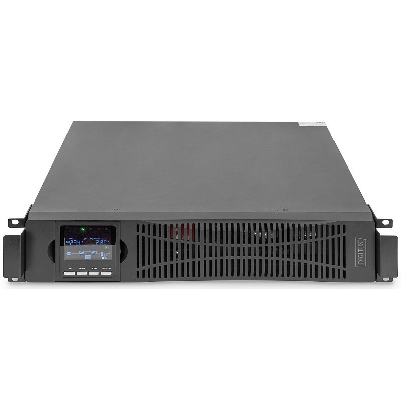 ИБП DIGITUS OnLine, 1000VA/1000W, LCD, 8xC13, RJ45, RS232, USB, Rack/Tower