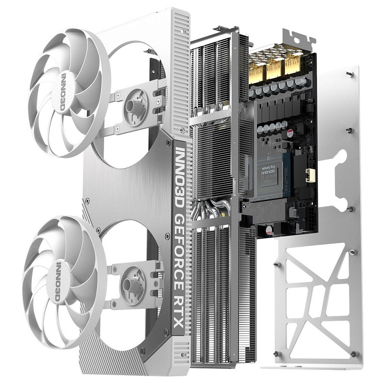 Відеокарта Inno3D GeForce RTX5070 TWIN X2 OC WHITE, 12GB GDDR7, 192bit, PCI Express 5.0