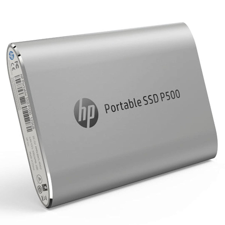 SSD накопичувач external, USB 3.1 Gen2 Type-C  250Gb, HP P500, TLC, Silver, срібний, Retail (7PD51AA)