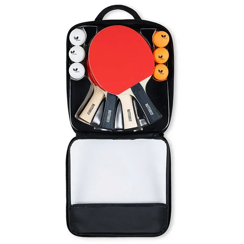 Набір для настільного тенісу Butterfly Racket Set Easy 4 Bats 6 Balls (6257643202)
