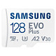 Карта памяти Samsung microSDHC 128GB C10 UHS-I R100MB/s Evo Plus + SD