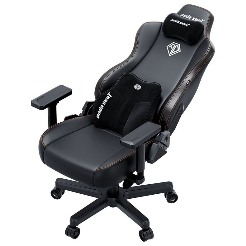 Кресло игровое Anda Seat Kaiser 3E Black PVC Size XL (AD23YC-XL-08-B-PV/C-B01)