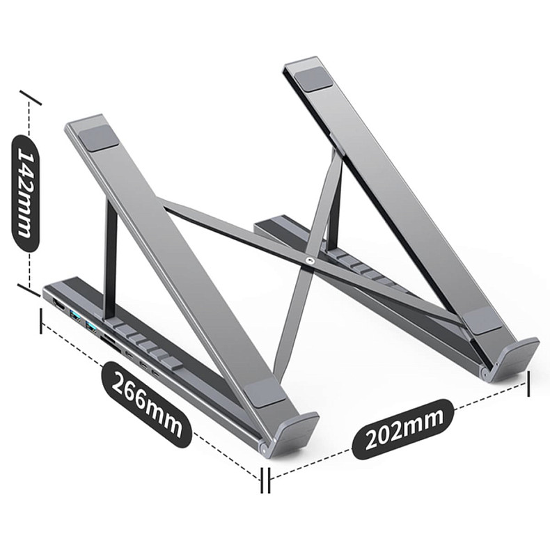 Док станція Choetech HUB-M48-GY