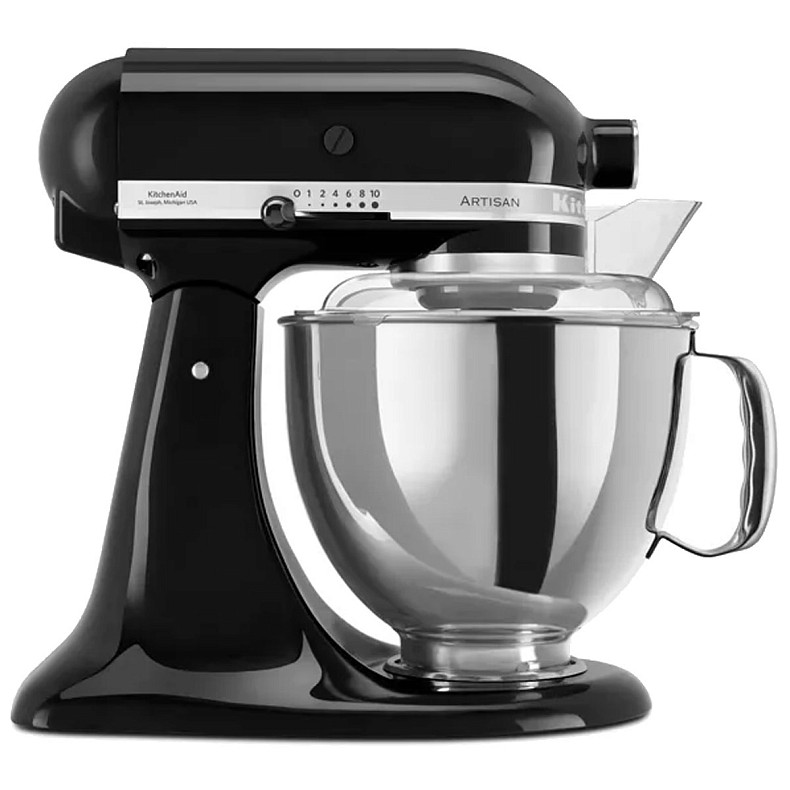 Кухонный комбайн KitchenAid Artisan 4,8 л 5KSM175PSEOB с откидным блоком черный