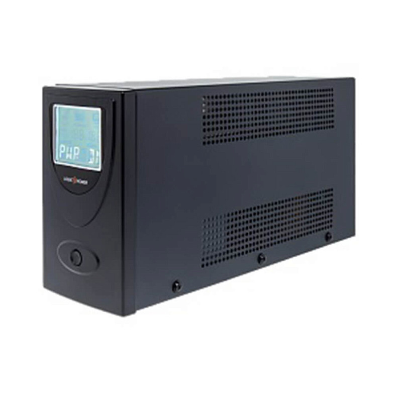 ИБП LogicPower UL650VA, Lin.int., AVR, 2 x евро, USB, LCD, металл