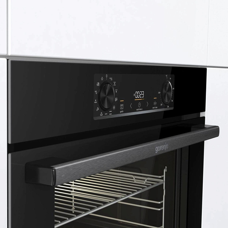 Комплект Дух.шафа + Вар.поверхня інд. Gorenje BOS6737E06BG + GI6401BSC