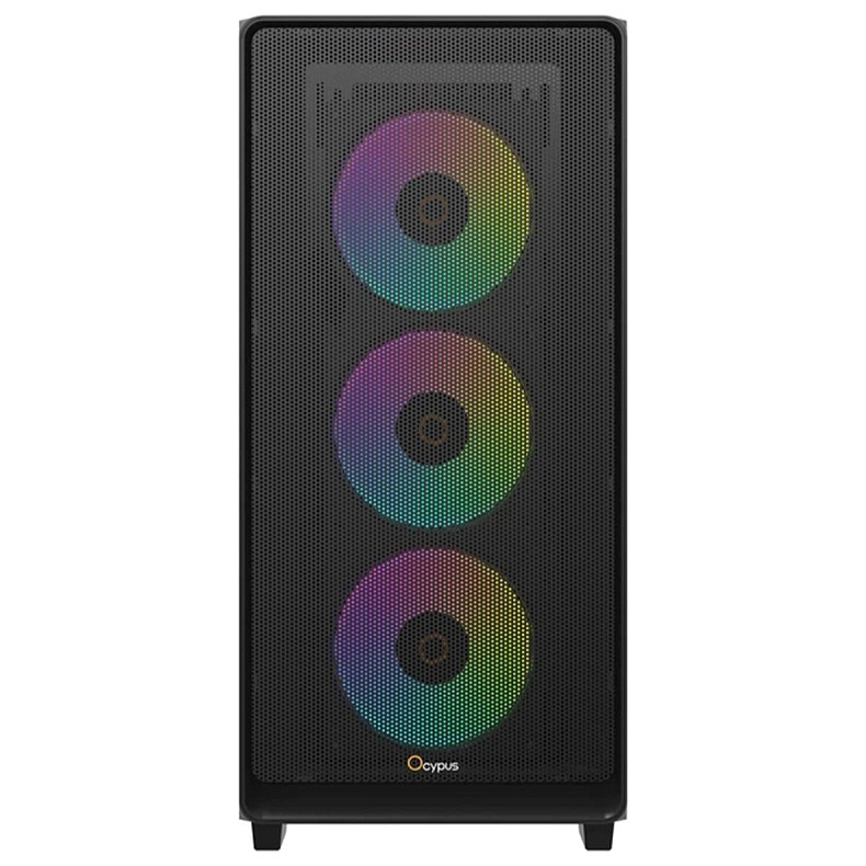 Корпус Ocypus GAMMA C60 W/O PSU, BK ARGB ATX (GAMMA-C60-BKG400XX-GL)