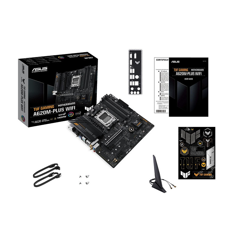 Материнская плата ASUS A620M-F GAMING WIFI sAM5 A620 4xDDR5 HDMI DP Wi-Fi BT mATX