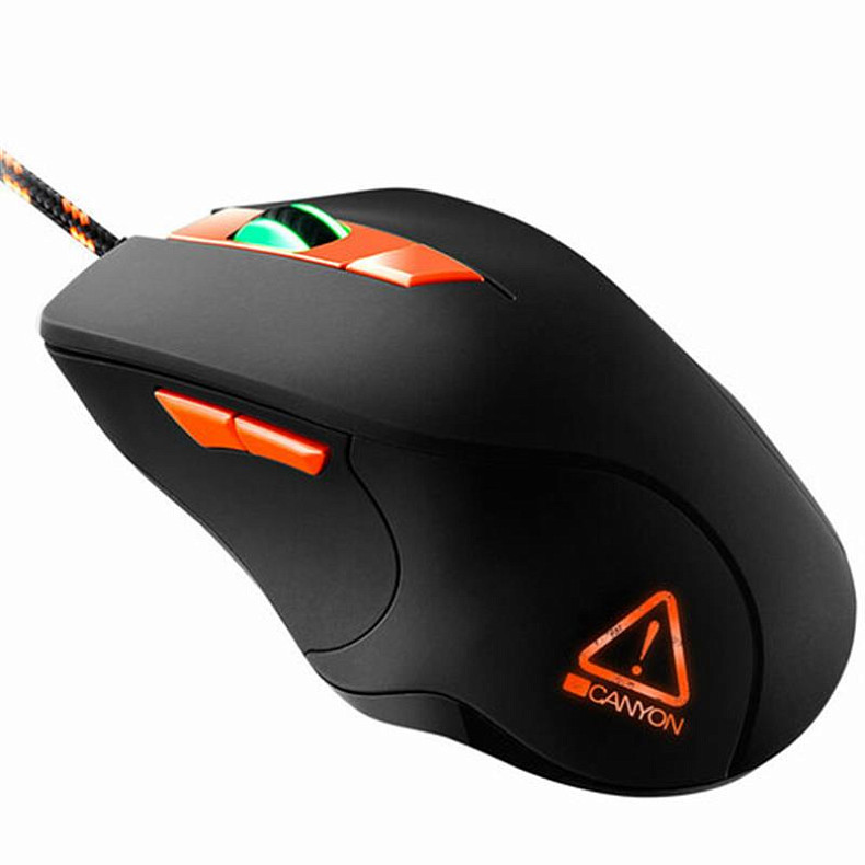 Мышка Canyon Eclector CND-SGM03RGB Black/Orange