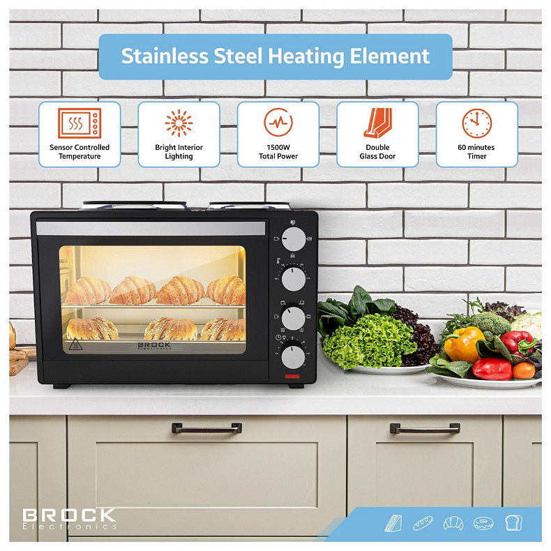 Электрическая печь BROCK TO 3002 B