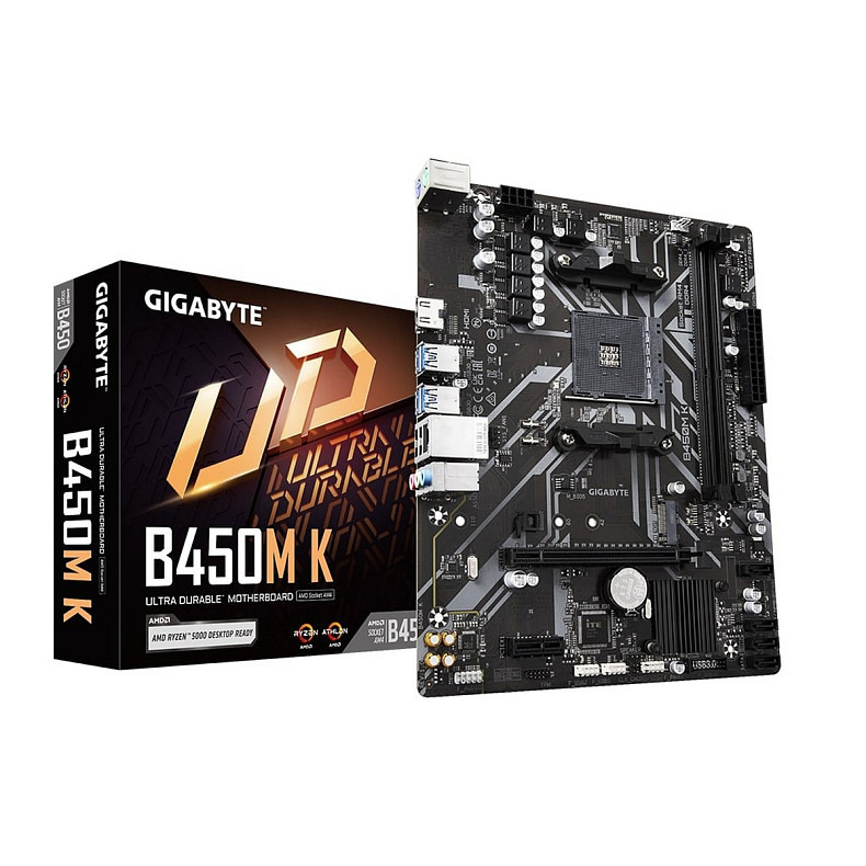 Материнська плата GIGABYTE B450M_K sAM4 b450 2xDDR4 HDMI mATX