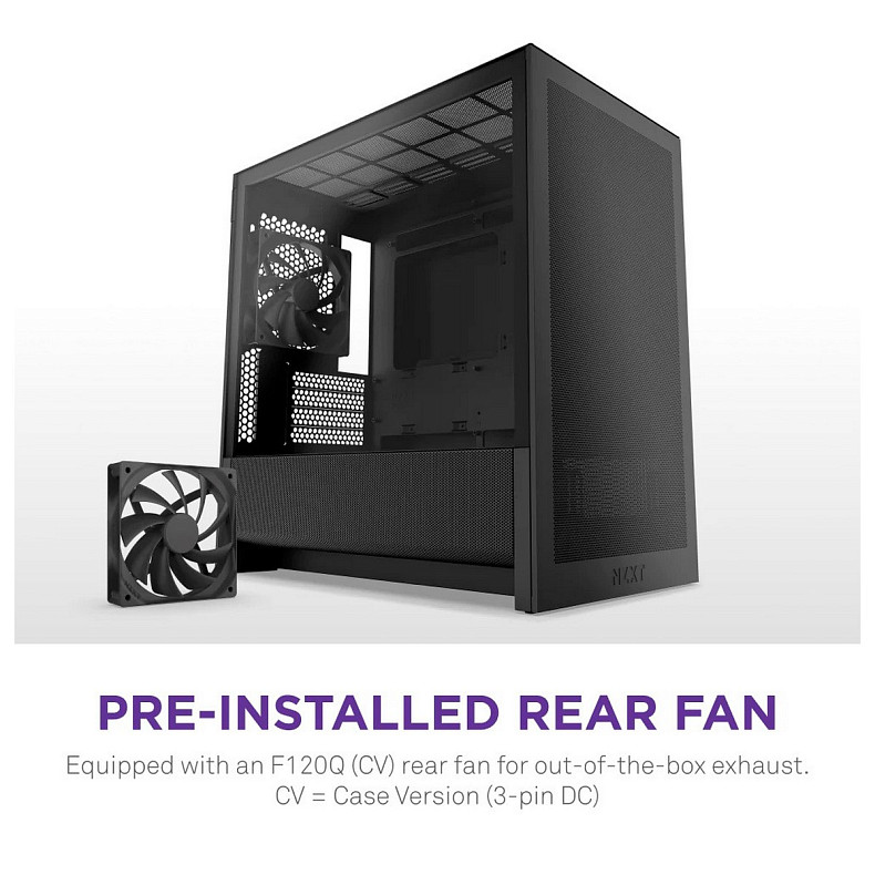 Корпус NZXT H3 Flow Black без БП (CC-H31FB-01)