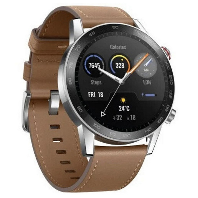 Смарт-часы Honor Magic Watch 2 46mm with Brown Leather Strap (MNS-B39)