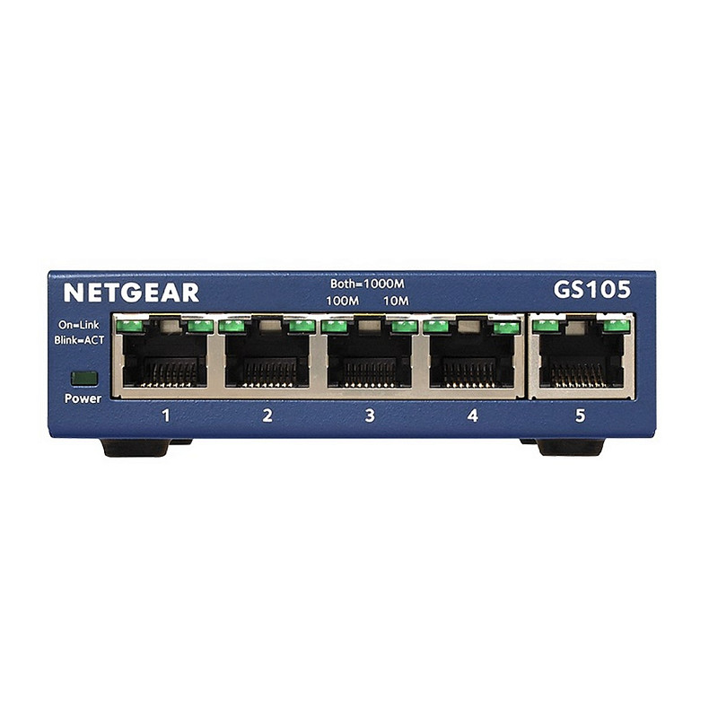 Коммутатор NETGEAR GS105GE 5xGE, неуправляемый