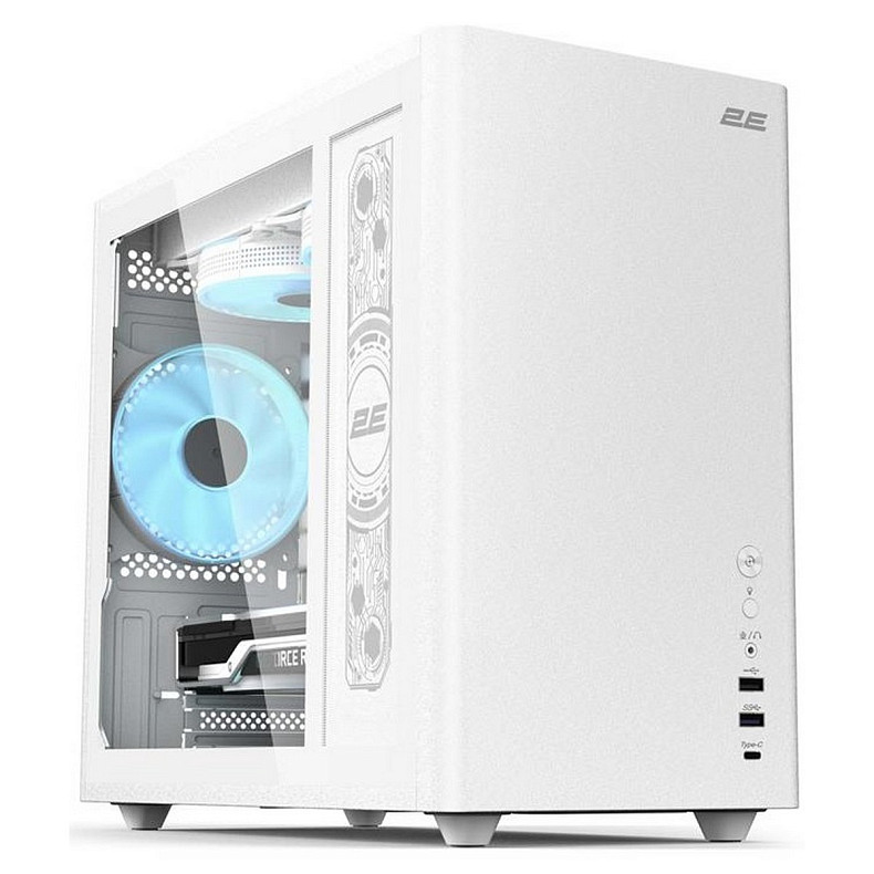 Корпус 2E Credo Plus V350WG без БП, 1xUSB3.0, 1х USB 2.0, 1xUSB Type-C, 3x120мм, VGA 350мм, LCS read