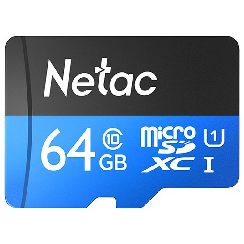 Карта пам'яті Netac microSD64GB C10 UHS-I R80MB/s + SD