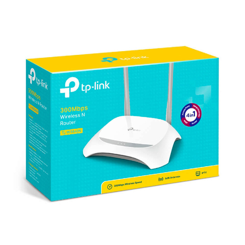 Wi-Fi Роутер TP-Link TL-WR840N v2 (N300, 1*Wan, 4*Lan, IPTV Мulticast, 2 антенны)