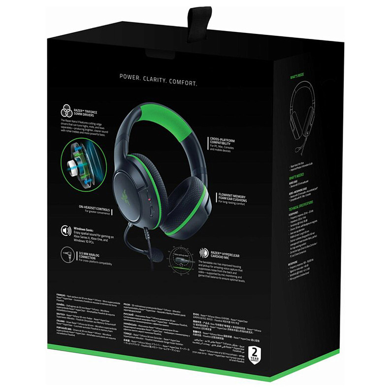 Гарнитура RAZER Kaira X for Xbox, black (RZ04-03970100-R3M1)