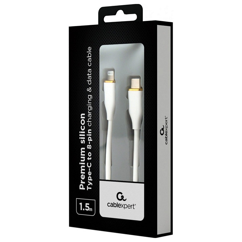 Кабель Cablexpert USB Type-C - Lightning (M/M), 2.25 A, 20 W, 1.5 м, White (CC-USB2S-CM8PM-1.5M-W)