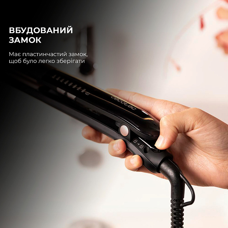 Випрямляч для волосся CECOTEC Bamba RitualCare 1100 HidraProtect Titanium Ion Touch