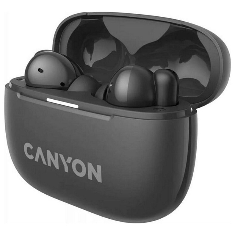 Bluetooth-гарнітура Canyon OnGo TWS-10 ANC ENC Black (CNS-TWS10BK)