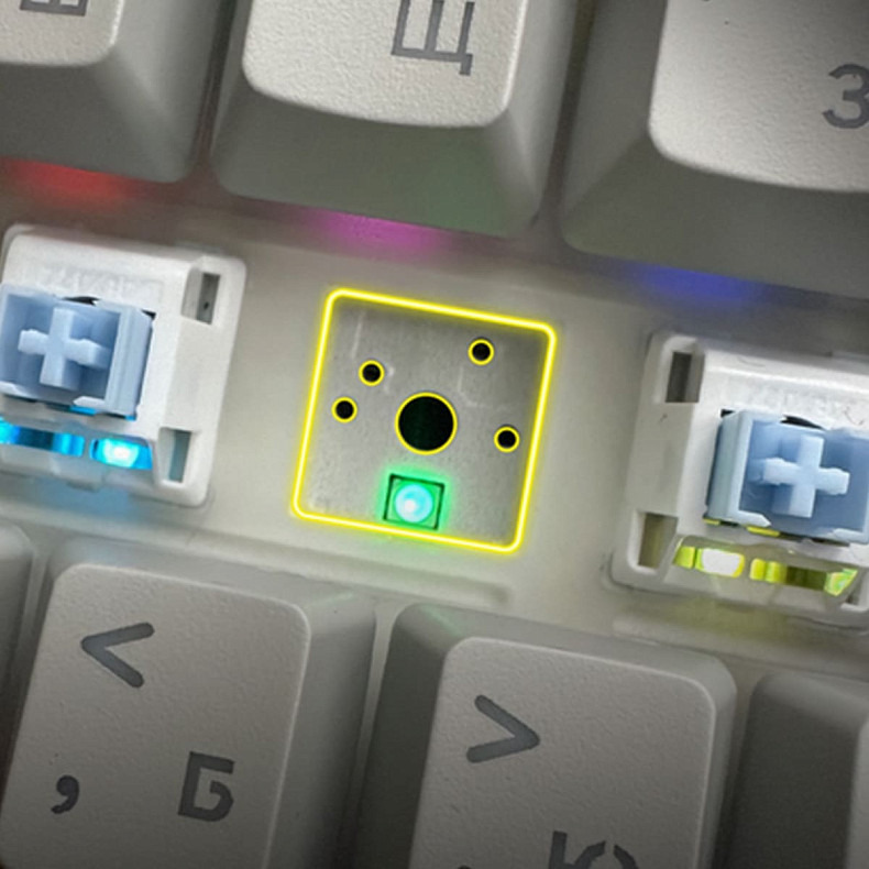 Клавіатура Epomaker AK820 Pro 75% Gift Switch Hot-Swap (2.4G/BT/USB) LCD Screen RGB Black UA