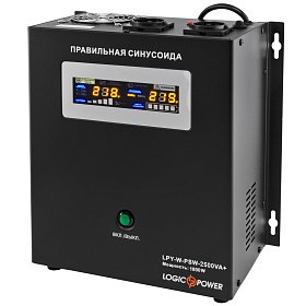ДБЖ LogicPower LPY-W-PSW-2500VA + (1800Вт) 10A/20A, з правильною синусоїдою 24V