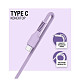 Кабель ACCLAB AL-CBCOLOR-T1PP USB-USB Type-C 1.2м Purple (1283126518270)