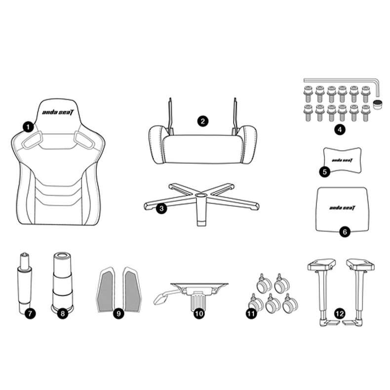 Крісло ігрове Anda Seat Kaiser Frontier XL Black