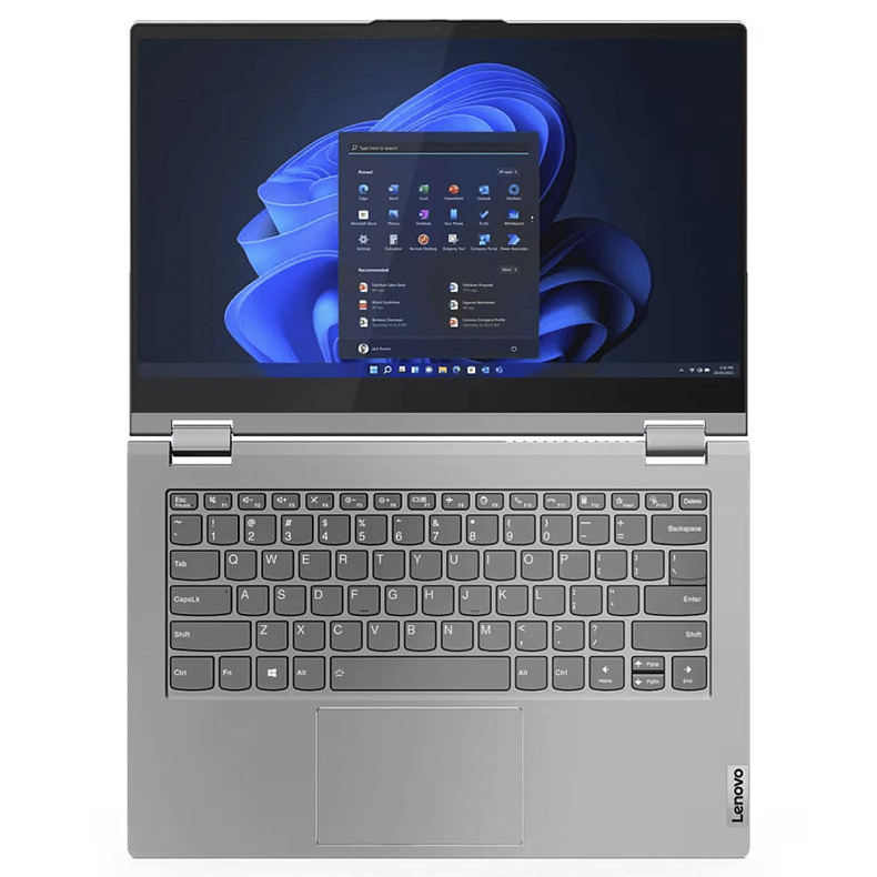 Ноутбук Lenovo 14FM/i7-1355U/16/512/Intel Iris Xe/W11P/F/ BL/Mineral grey ThinkBook 14s Yoga G3 IRU