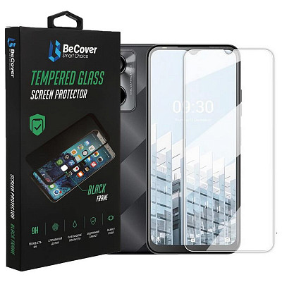 Захисне скло BeCover для Tecno Pop 6 Pro (BE8) Crystal Clear Glass 3D (708555)