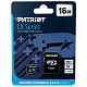 MicroSDHC 16GB UHS-I Class 10 Patriot LX + SD-adapter (PSF16GMCSDHC10)