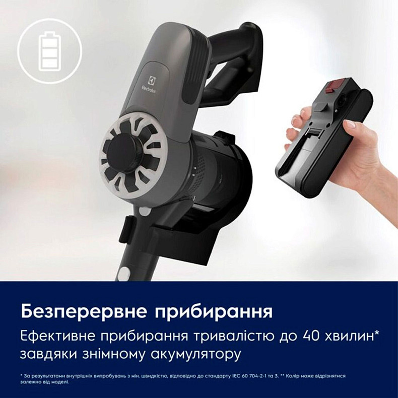 Пылесос аккумуляторный Electrolux EP31CB21TG