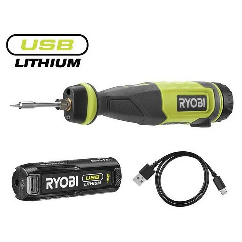 Паяльник аккумуляторный Ryobi USB Lithium RSI4-120G