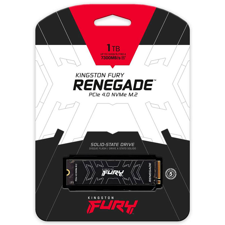 SSD диск Kingston Fury Renegade 1.0TB M.2 2280 PCIe 4.0 x4 NVMe 3D TLC (SFYRS/1000G)