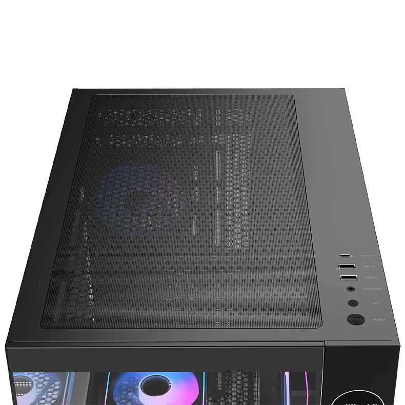 Корпус Ocypus IOTA C70 W/O PSU, BK ARGB ATX (IOTA-C70-BKD600XX-GL)
