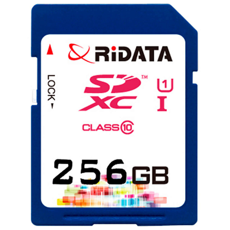 Карта памяти RiDATA SDXC 256GB Class 10 UHS-I