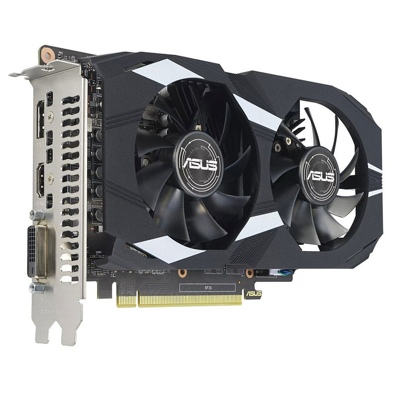 Відеокарта Asus GeForce GTX 1650 4GB GDDR6 Dual EVO OC D6 (DUAL-GTX1650-O4GD6-P-EVO)